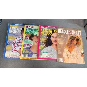 Vintage Needle & Craft Magazines Lot of 5 - 1989 - McCalls & Creative Ideas - DI